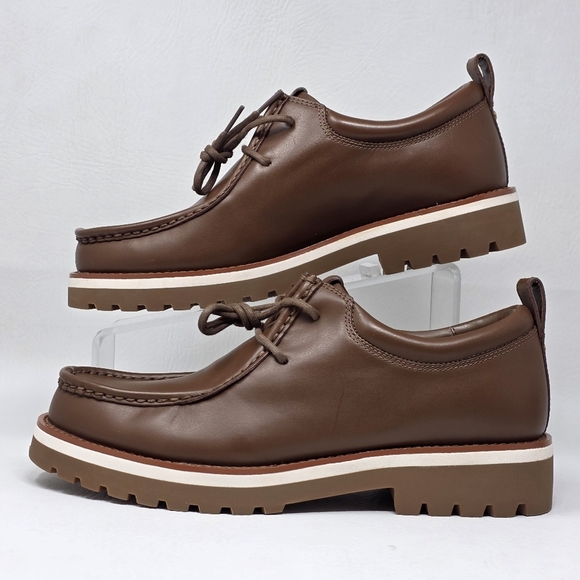 Coach Men\'s Banks Leather Lace-Up Boots Dark Saddle Brown US Size 8 D NEW main image 7